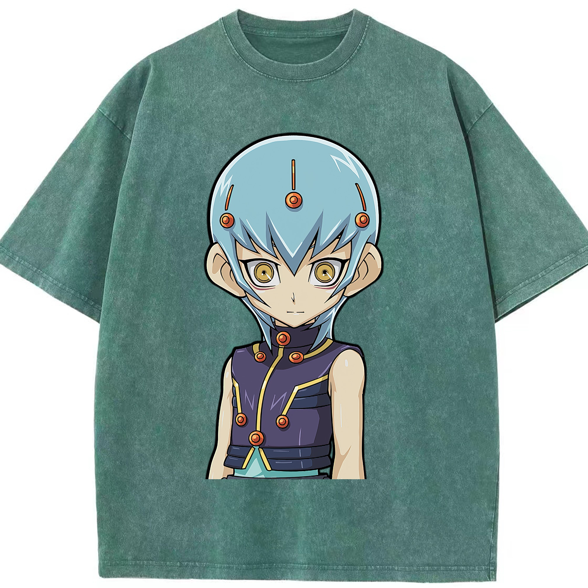 （画像用） 遊☆戯☆王 Yu-Gi-Oh! 綿100% ヴィンテージ風 半袖Tシャツ（フロントプリント）